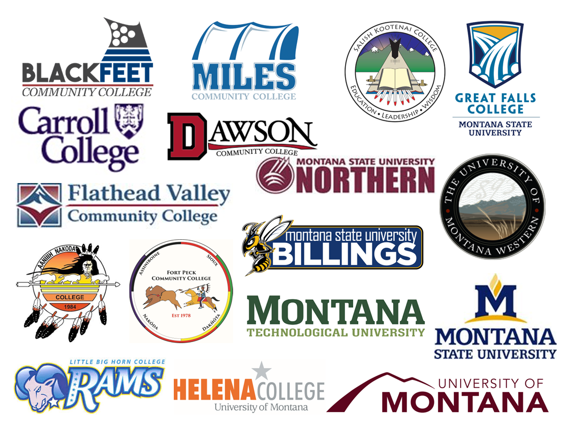 17 Montana College and University logos